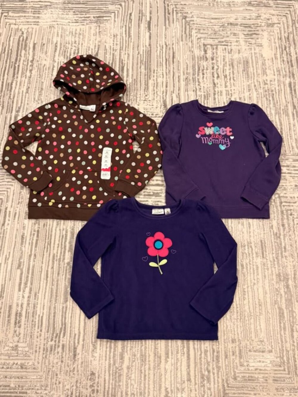 NEW/like new Jumping Beans girls size 6X 3-sweatshirts Bundle